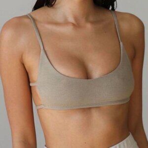Joah Brown Women's The Cage Bra in Taupe S/M